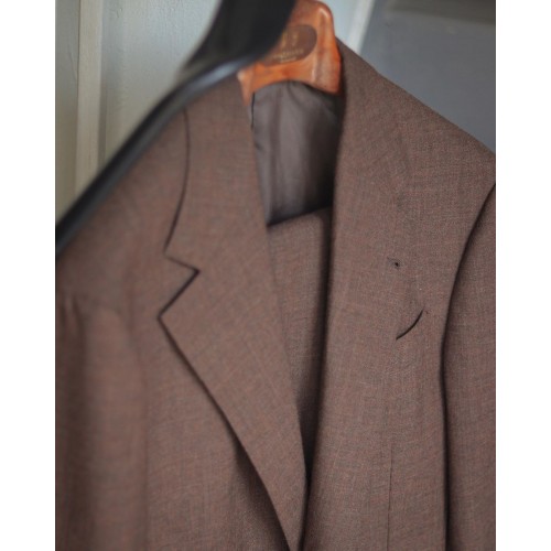 Melange Dark Walnut Plain Weave by Prestitch